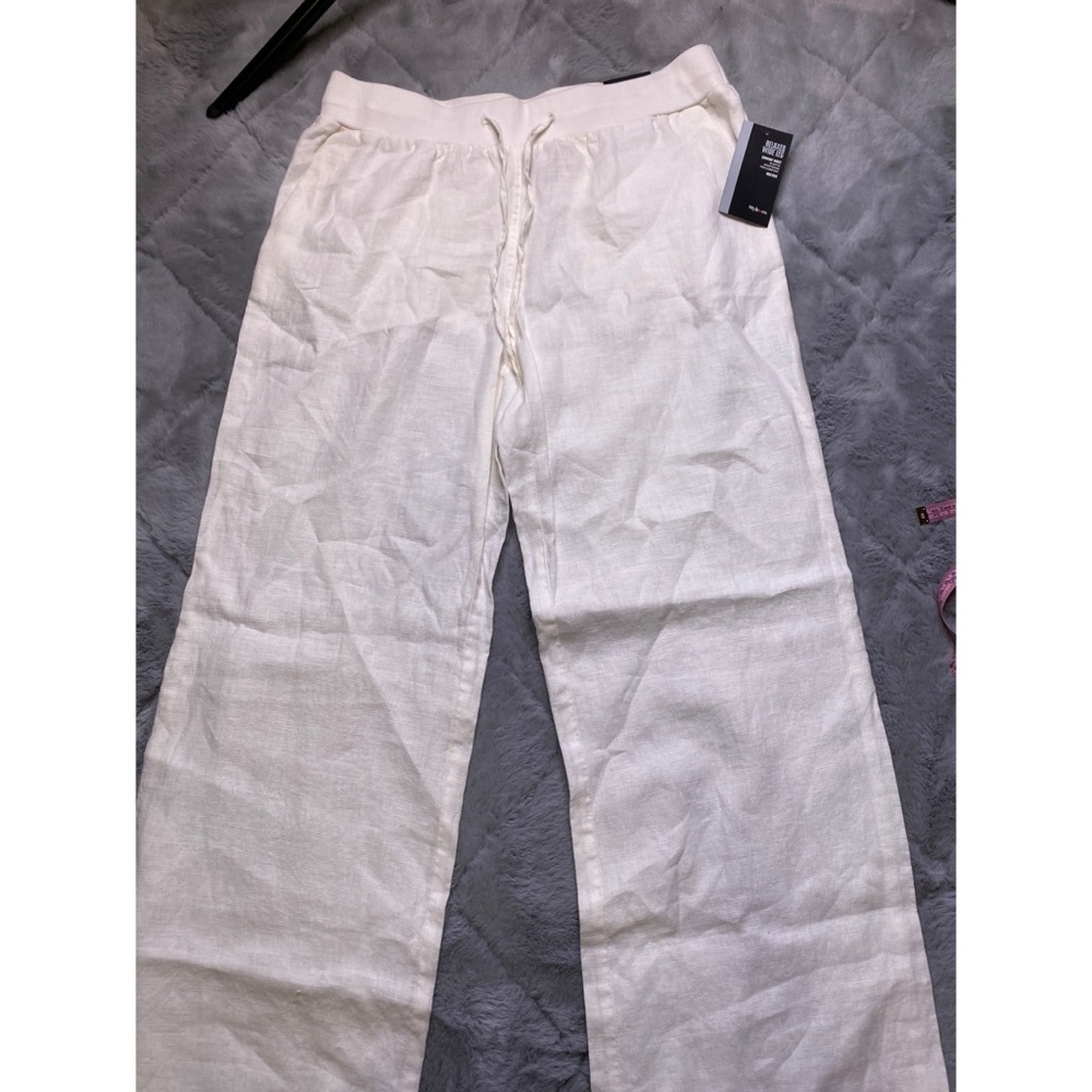 NWT Style & co bright white relaxed wide leg mid rise size 10